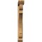 Ekena Millwork Olympic Slat Smooth Bracket w/ Offset Brace, Western Red Cedar, 5 1/2"W x 40"D x 44"H BKT0604X40X44OLY06SWR - alternate 3